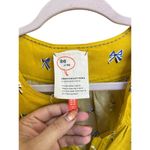 Anthropologie Conversations Mustard Yellow Bow Print Button up Blouse Size 2 Photo 2