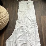ZARA white corset rhinestone dress Photo 5