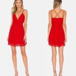 Lovers + Friends  Women’s M Levesque Lace Mini Dress Red Romantic Cocktail‎ New Photo 4
