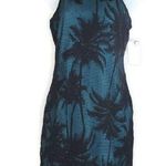 Bongo Netted Black Palm Tree Dress Racerback Photo 0