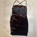Amanda Uprichard Jasalina Velvet Mini Dress in Cocoa brown Size L Photo 5