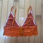 Somedays Lovin Some Days Lovin Orange Lace Bralette Crop Top Size Small Photo 2