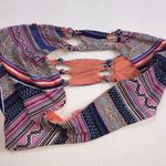 Red Carter  Coral Aztec Bikini Bottom M Photo 7