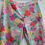 Lilly Pulitzer White Label Lot Of 2 Floral Island Beachy Capri Pants Size 6P Photo 2