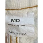 MD Frayed Hem Denim Shorts High Waist Casual Summer Cute White MD Size 4 Photo 2