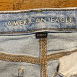 American Eagle  HIGHLY Distressed Light Blue Women's JR SIZE 0 Jeans Photo 2