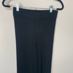 Nasty Gal  Sweater Pants Loungewear Holiday Ribbed Sz Small Black Photo 3