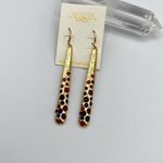 Amrita Singh  Austrian Crystal Gold Drop Earrings Photo 2