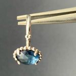 Pandora  Authentic Silver 'Midnight Star' Blue Crystal 925 Stone Ring Size 5 Photo 4