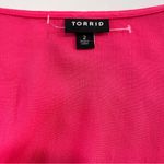 Torrid NWOT  Pink Swiss Dot Surplice Pockets Midi Dress‎ 2X Photo 10