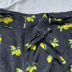 Rails 100% Silk Gigi Black/Lemon Print Pleated High Waisted Shorts XS VGUC Photo 9