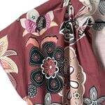 Never A Wallflower Vicki Short Flutter Sleeve Top Shirt Floral 100% Cotton Sz S Brown Photo 2