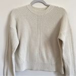 Lululemon NEW  New Heights Sweater Size 6 Cotton Antique White Cable Knit Crop Photo 5