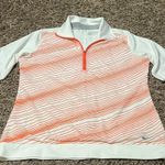 Nike  Orange and White Sweatshirt Hoodie Photo 0