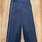 Athleta   Venice High Rise Track Stripe Wide Leg Pant, Granite Blue womens Medium Photo 1