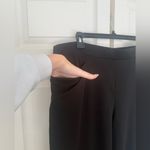 Vera Wang Simply Vera  Black Straight Pants Elastic Waist Size XL Photo 2