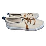 Sperry  Top Sider Women's Canvas Sneakers Beige Lace Up Low Top Comfort Size 12M Photo 13