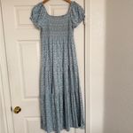  Daily Practice by Anthropologie Tiered Maxi Dress Blue White Small Photo 5