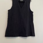 Torrid  3 Plus Size Foxy Cutout Tank Solid Black High Neck Choker Cotton Blend 3X Photo 4