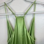 RAYS FOR DAYS Avery Romper Fern Green Satin 100% Viscose Waist Tie Size M‎ Size M Photo 4