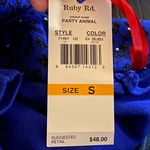 Ruby Rd. Party Animal‎ Blue Sequined Top NWT Small Photo 5