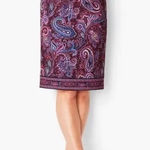 Talbots Paisley Print Pencil Skirt Photo 0