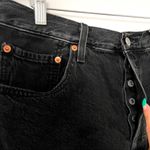 Levi's • 501 original high rise black cut-off denim shorts sz 32 Photo 7