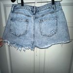 Forever 21 Light Blue Distressed Jean Shorts Photo 2