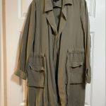 Alex Marie Army Green Waist Tie Coat Utility Jacket Size 8 Photo 8