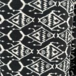 Patagonia Big Fish Ikat Print Synchilla Fleece Pullover Black White Hot Pink S Photo 4