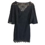 Kimchi Blue  Black Lace Flutter Sleeve Mini Dress Romantic Small Whimsygoth Photo 2