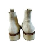 Enzo Tesoti Chelsea Cream Vegan Suede Leather Boots 40 Womens 9.5 Vanilla Girl Photo 3