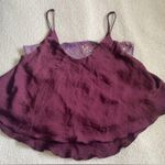 Free People Turn It On Camisole in Plum Vetiver Bloom Cropped Sequin Top Sz S Photo 3