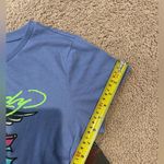 Ed Hardy  Pale Blue Graphic Print Crop Top Tee Photo 8