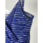 Gap  Women’s Maxi Dress XS Blue White Striped Sleeveless V-Neck Summer Beach Photo 4