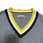 Urban Outfitters  Blue Navy Yellow White V Neck Long Sleeve Casual Sweater XS Photo 1