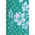 Free People One on One Flare Sleeve Floral Dot Long Sleeve Bodysuit Green Photo 14