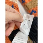 Mother The Belted Short Alpaca Wool Blend Knit Fringe Orange Cardigan Sweater XS Photo 6