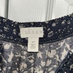 Hinge  Anthropologie Blue Floral Print Tiered Maxi Dress(Size XS) Photo 6