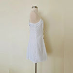 Urban Outfitters Button-Down Strappy Back Linen Dress White Size Small NWOT $59 Photo 3