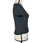 American Eagle  Small Soft & Sexy Rib Top Floral Snap Front Scoop Neck Stretch Photo 3