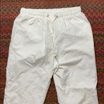 Hot & Delicious NWOT WHITE PARACHUTE CROP TOP JOGGER SET Photo 2
