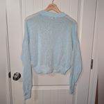 Madewell NWTS  Loose Knit Cotton Blend Sweater XSmall Baby Blue Photo 1