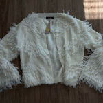 DO+BE  Cream Textured Knit Cardigan Photo 0