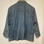 Coldwater Creek  GUC Size 14 Vintage Blue Denim Zipper Jacket Photo 3