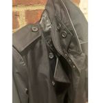 Ralph Lauren Womens  Trench Coat Collared Double Breasted Black Médium P Photo 3