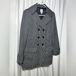 Halogen  Blazer style white and black trench jacket | S Photo 5