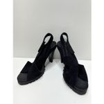 Pedro Garcia Shoes Womens Size 8.5 Black Open Toe Yuval Slingback Leather Sandal Photo 7