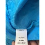 Lulus All For Love Electric Blue Floral Jacquard Midi Satin Slip Dress Medium Photo 8