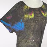 French Connection  Silk Abstract Mini Dress Size 4 Photo 6